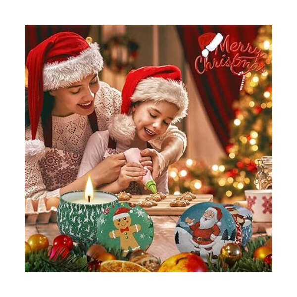 Paquetes De 4 Velas Aromaticas Navideñas Para Color Multicolor Fragancia Variado Paquete De 4 Unidades Navideño - Image 5