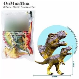 Juguetes De Figuras De Dinosaurios Realistas, Paquete De 6 - Image 2
