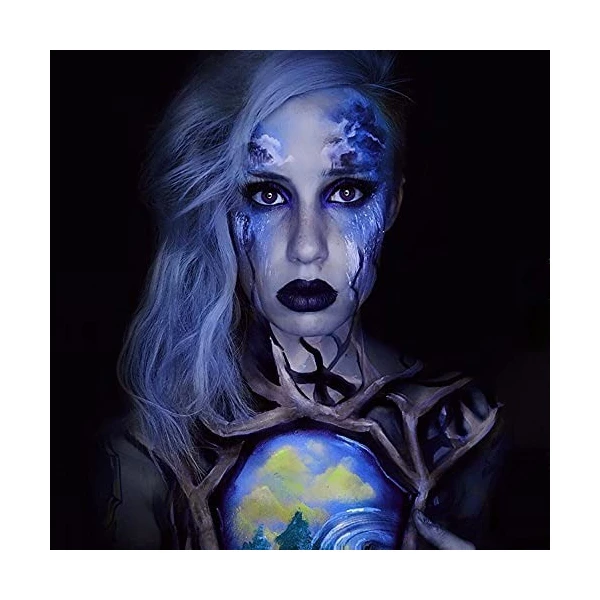 Base De Maquillaje En Cremoso Mehron Mehron Fantasy Fx Mehron Tono Azul / Patchwork - 30ml 1.76oz - Image 5