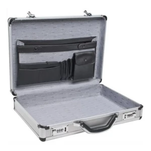 Portafolio Maletin Aluminio Roadpro Spc931r Color Plateado - Image 2