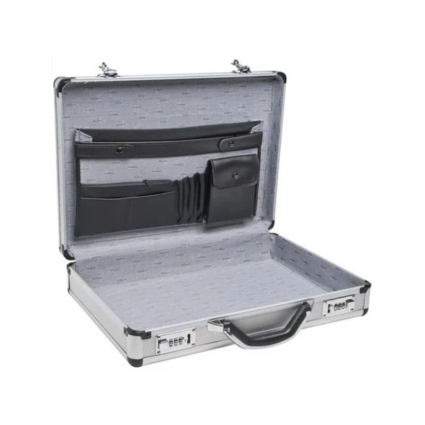 Portafolio Maletin Aluminio Roadpro Spc931r Color Plateado - Image 2