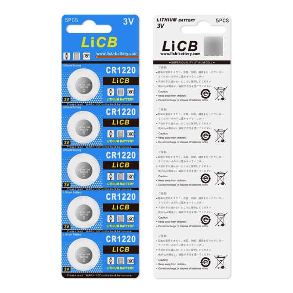 Licb - Paquete De 10 Baterías De Litio Cr1220 3v Cr 1220 - Image 2
