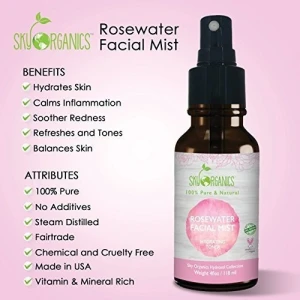 Sky Organics Tonico De Agua De Rosa Organico 4 Onzas 100% Pu - Image 2