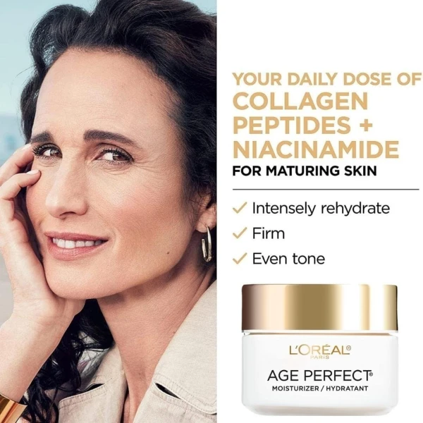 Humectante Facial Antienvejecimiento L'oreal Parisageperfect Momento De Aplicación Día Tipo De Piel Sensible - Image 5