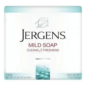 Jergens Jabón Suave Ligeramente Perfumado, Todo Tipo De Piel