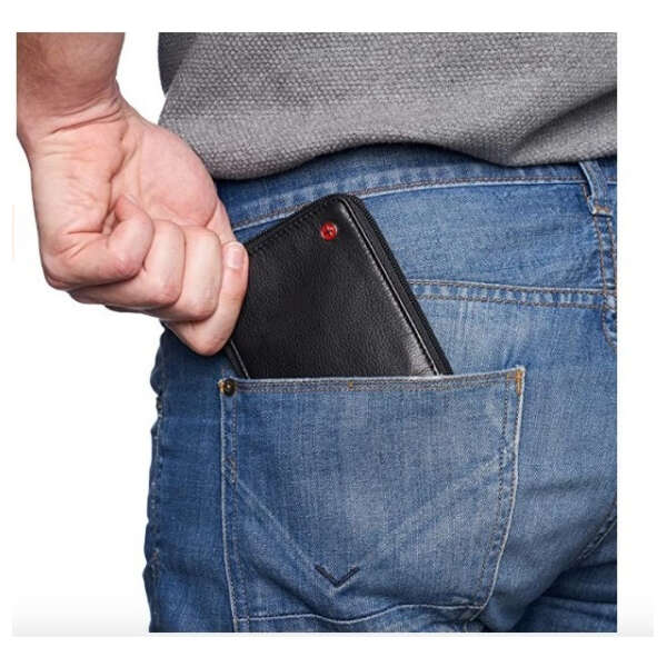 Alpine Swiss Rfid Cartera Para Hombre O Mujeres Color Negro 1 - Image 2