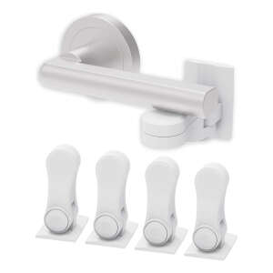 Inaya - Cerradura De Palanca De Puerta A Prueba De Niños Color Blanco