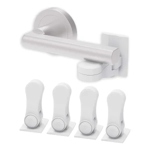 Inaya - Cerradura De Palanca De Puerta A Prueba De Niños Color Blanco