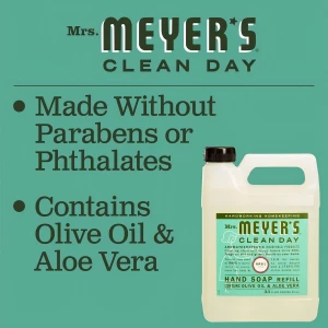 Mrs. Meyer's Jabón Para Manos, Aceites Esenciales, Albahaca - Image 4