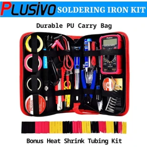 Kit De Soldadura Soldador De Hierro Ajustable, Multímetro - Image 4