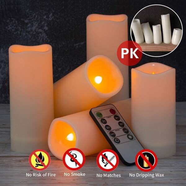 Enido Velas Led Sin Llama, Velas Con Pilas, Set De 12 - Image 3