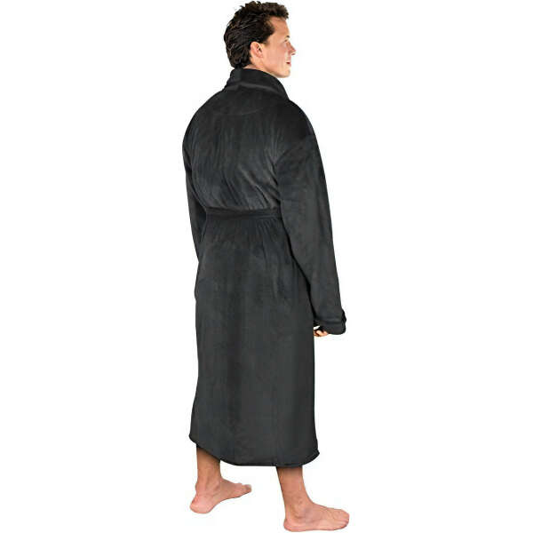 Ny Hilos Albornoz De Forro Polar Para Hombre Color Gris Oscuro - Image 2