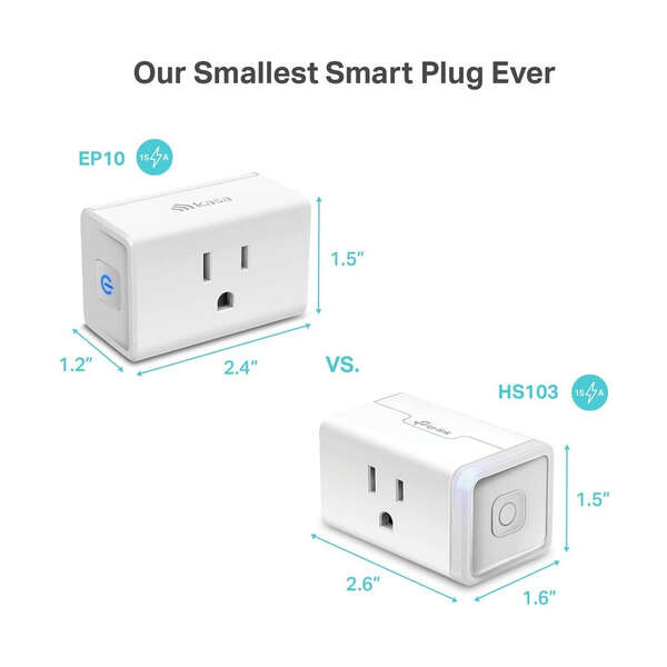 Enchufes Inteligentes Kasa Smart Home 15 Amp 4uds Wifi Alexa Color Blanco - Image 3