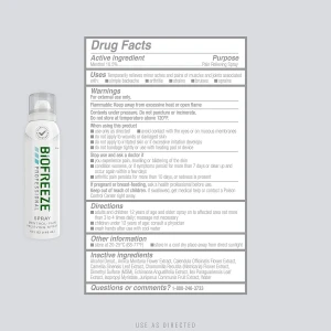 Biofreeze Profesional Aerosol Para Alivio Del Dolor Muscular - Image 3