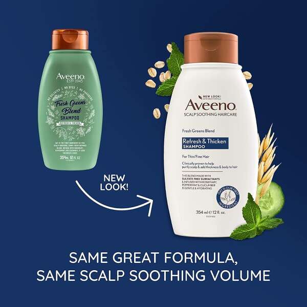 Aveeno, Shampoo Con Romero, Menta Y Pepino Que Nutre 354ml - Image 2