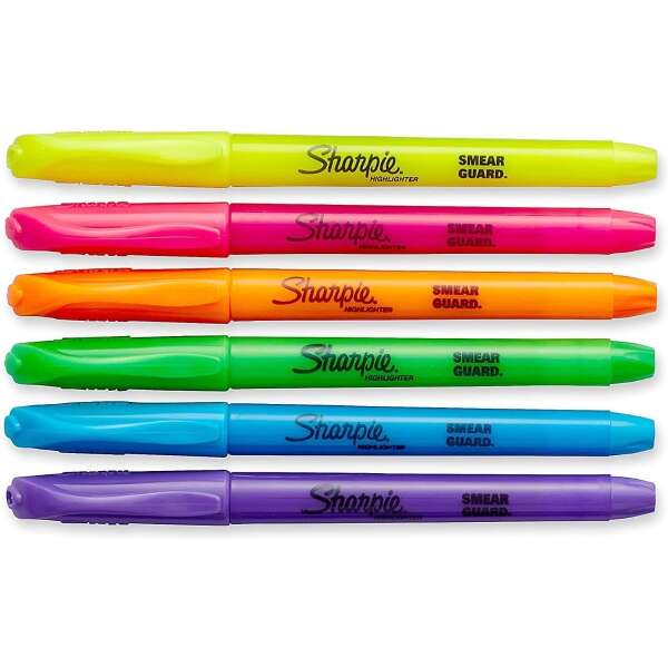 Sharpie Marcador Tipo Resaltador, Subrayador 12 Unid - Image 2