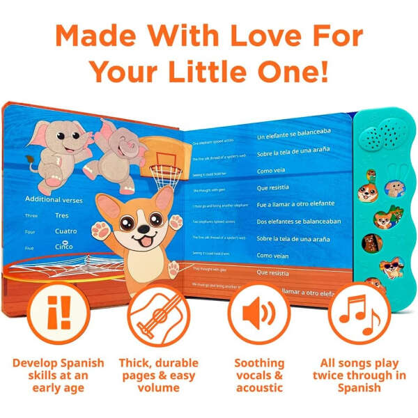 Coco Learns Libro Musical Y Juguete Bilingüe Para Niños Vol2 - Image 4