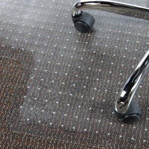Tapete Para Silla Ofm De 36 X 48 Pulgadas Para Alfombra Baja Color Blanco Diseño De La Tela Plastica - Image 2