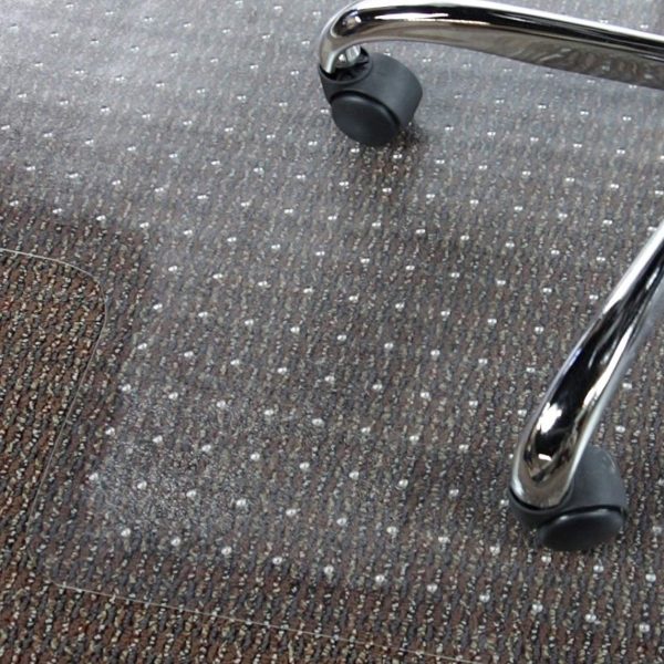 Tapete Para Silla Ofm De 36 X 48 Pulgadas Para Alfombra Baja Color Blanco Diseño De La Tela Plastica - Image 2
