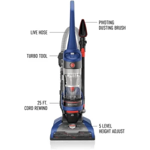 Aspiradora Vertical, Hoover Windtunnel Uh71250 Color Azul - Image 2