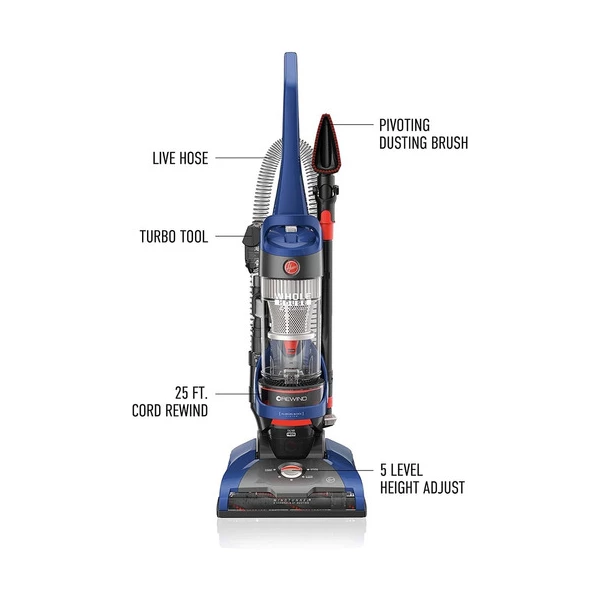 Aspiradora Vertical, Hoover Windtunnel Uh71250 Color Azul - Image 2