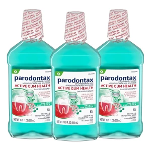 Parodontax Enjuague Bucal Aliento Fresco Menta 480ml 3 Pack