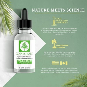 Oznaturals Anti Envejecimiento Ácido Hialurónico Suero 30ml Tipo De Piel Todo Tipo De Piel - Image 4