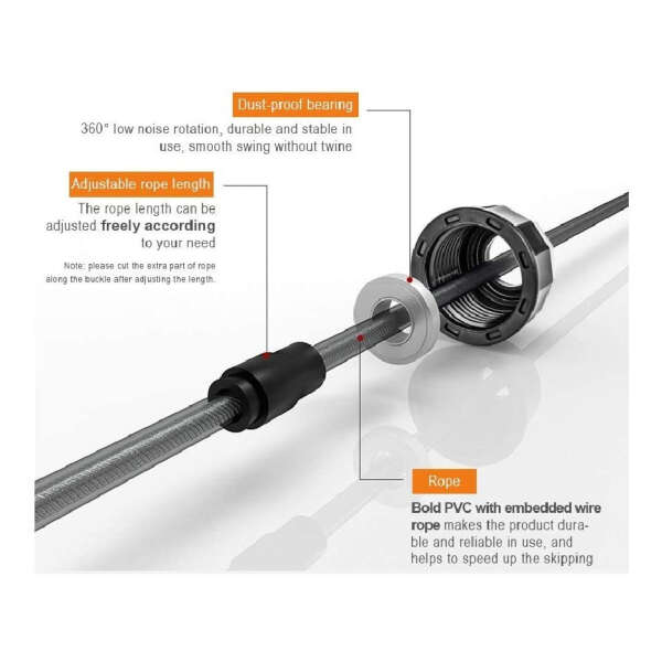 Cuerda De Saltar Sin Enredos Degol Con Rodamientos De Bola - Image 3