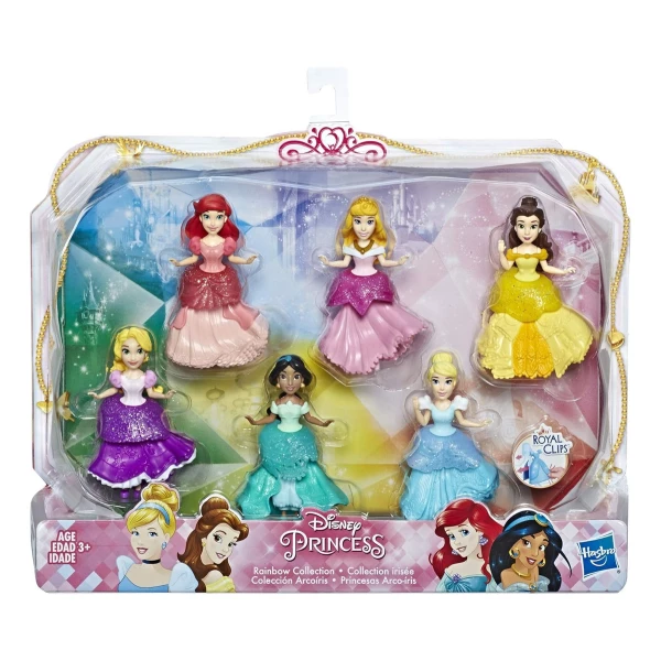 Hasbro Disney Princesas Coleccionables 6 Muñecas Y Vestidos - Image 2