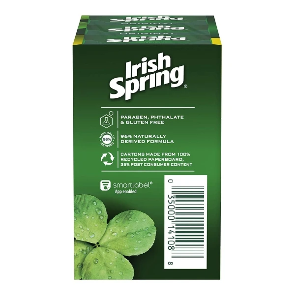 Jabón Desodorante Para Hombre Irish Spring 24 Unid (3.7 Oz) - Image 4