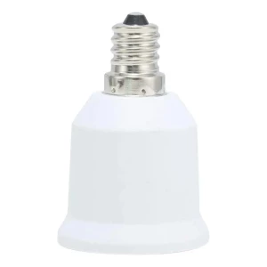 Jackyled Adaptador Socket De E12 A E26/e27 Paquete De 6 Color Blanco