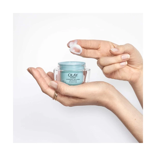 Olay Máscara Facial Hidratante De Gel Nocturna Con Vitamin E Tipo De Piel Seca - Image 5