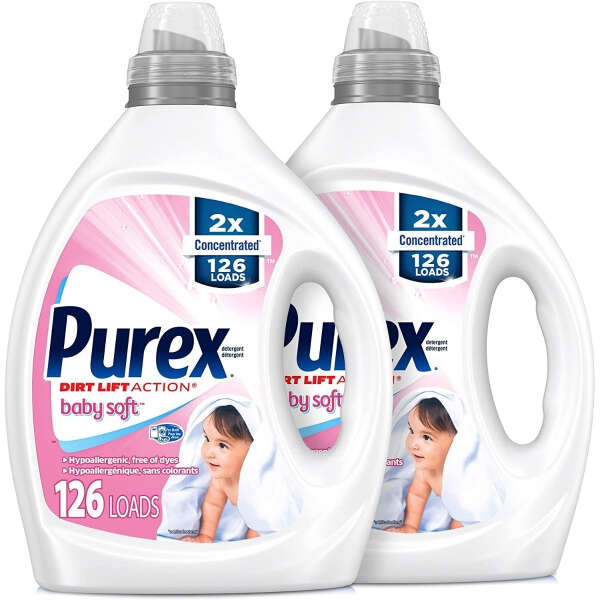 Detergente Líquido Jabon Purex Para Ropa De Bebés 2 Uds 252 - Image 2