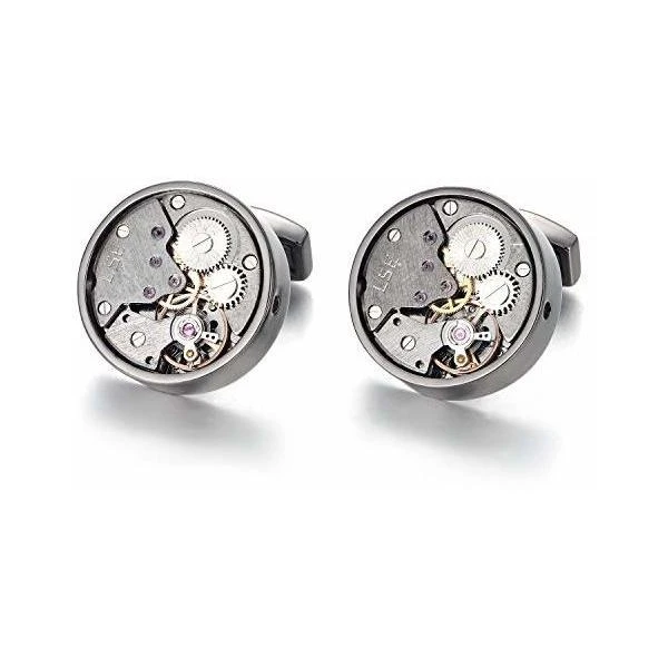 Merito Oceano Movimiento Mecanico Gemelos Reloj Steampunk Me - Image 3
