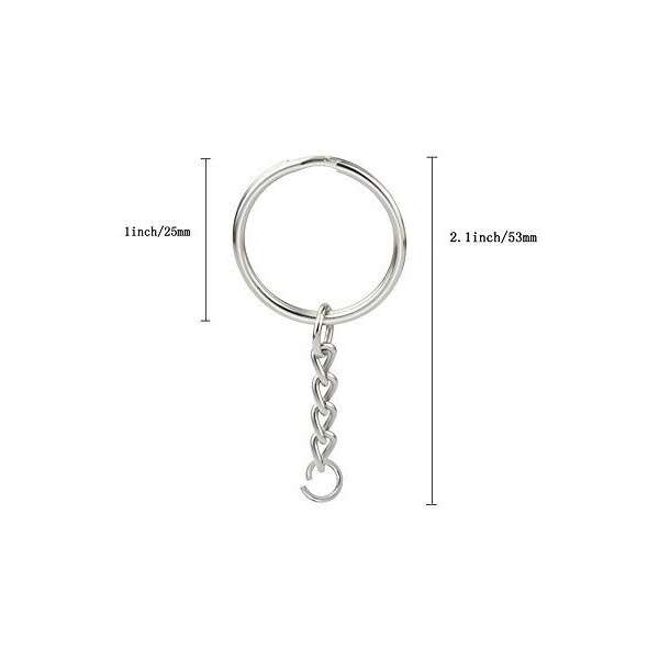 Kingfo - Llavero Con Cadena Y Anillos De Saltar 100 Unidades - Image 3