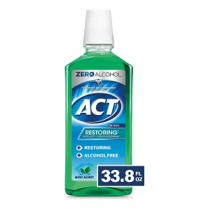 Act Restoring Zero Alcohol Enjuague Bucal 2x Daily 33.8 Oz