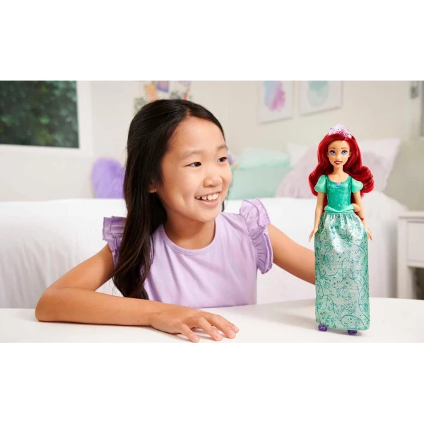 Mattel Disney Princess Ariel Muñeca De Moda Y Tiara - Image 2