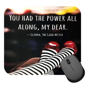 Mousepad Glinda The Good Witch Cita Rojo Zapatos Diseño