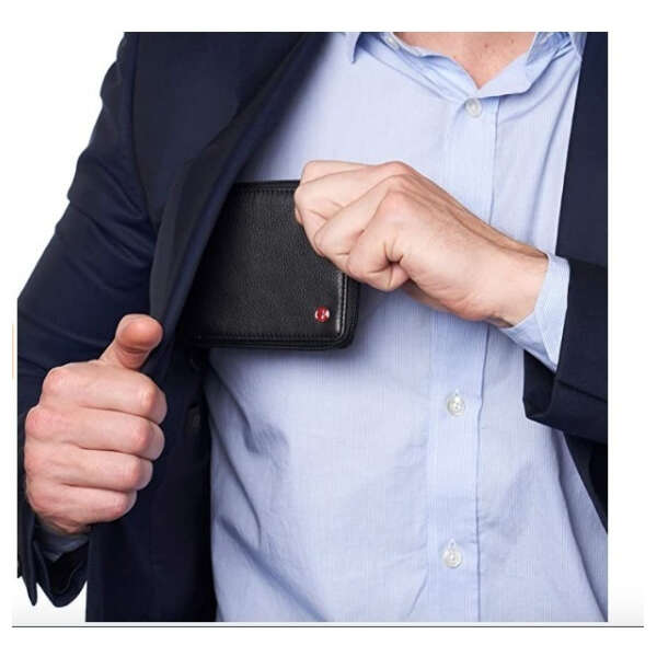 Alpine Swiss Rfid Cartera Para Hombre O Mujeres Color Negro 1 - Image 4