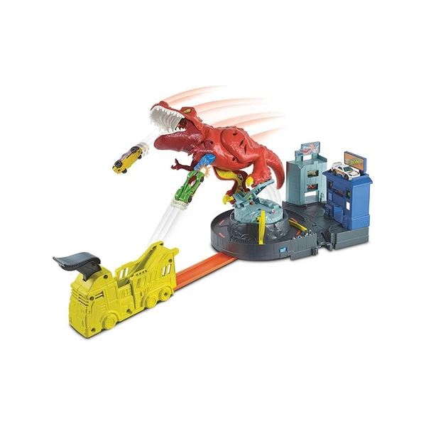 Hot Wheels T-rex Rampage - Juego De Pistas Con 1 Carro Color Rojo - Image 3