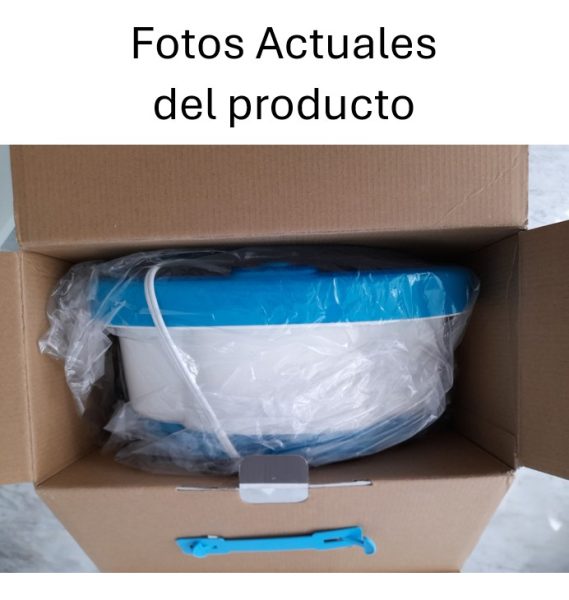 Hidromasajeadora De Pies Homedics Bubble Con Piedra Pomez Color Blanco Y Azul - Image 3