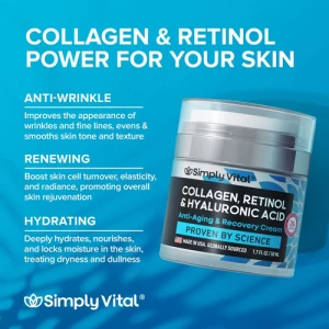 Crema Hidratante Facial De Colgeno Con Retinol Y Cido Hialur - Image 4