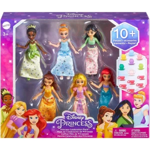 Mattel Disney Princess Juego De Fiesta De Muñecas Pequeñas.
