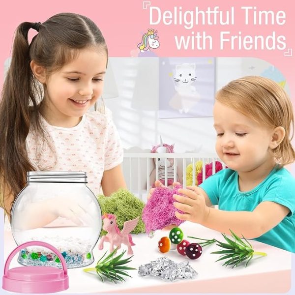 Kit De Terrario De Unicornio Con Luz Arcoíris Para Niños - Image 5