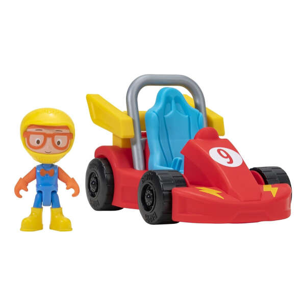 Blippi Go-kart Racer Coche Tirar Hacía Atrás. Color Rojo - Image 5