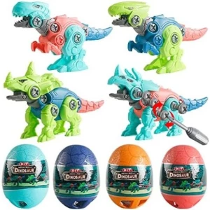 Beiguo Juguete De 4 Huevos Con Dinosaurios Para Desmontar