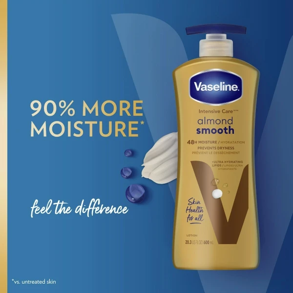 Vaseline Loción Corporal Suave Cuidados Intensivos Almendra - Image 2