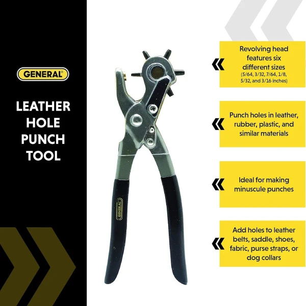 Sacabocados General Tools 73 Giratorio Resistente - Image 2