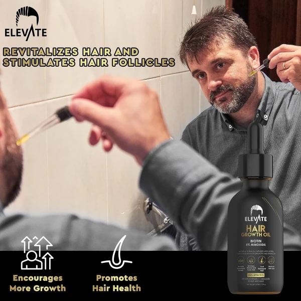 Elevate- Aceite Para El Crecimiento Del Cabello Biotina 30ml - Image 5