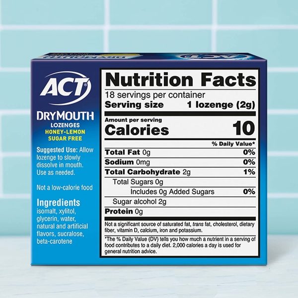 Cuidado Bucal Boca Seca Miel Y Limón Sin Azúcar 36unid Act - Image 2